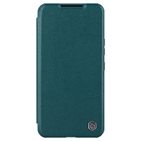 Кожаный чехол Nillkin Qin Pro Plain Leather Case Зеленый для Samsung Galaxy S22 Plus