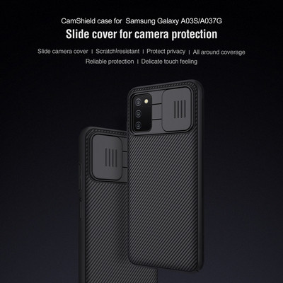 Чехол-накладка Nillkin CamShield Черная для Samsung Galaxy A03s - фото 8 - id-p179801339