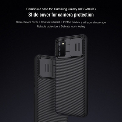 Чехол-накладка Nillkin CamShield Синяя для Samsung Galaxy A03s - фото 8 - id-p179801340