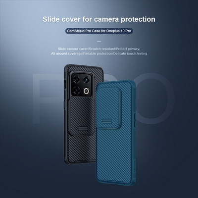 Чехол-накладка Nillkin CamShield Pro Синяя для OnePlus 10 Pro - фото 7 - id-p179801354