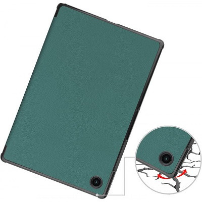 Полиуретановый чехол JFK Smart Case зеленый для Samsung Galaxy Tab A8 - фото 4 - id-p179801375