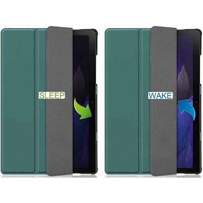 Полиуретановый чехол JFK Smart Case зеленый для Samsung Galaxy Tab A8 - фото 5 - id-p179801375