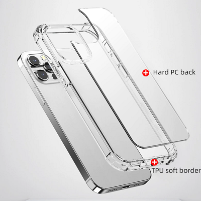 Противоударный чехол Ipaky Crystal Bumper Case прозрачный для Apple iPhone 13 Pro - фото 5 - id-p169645914