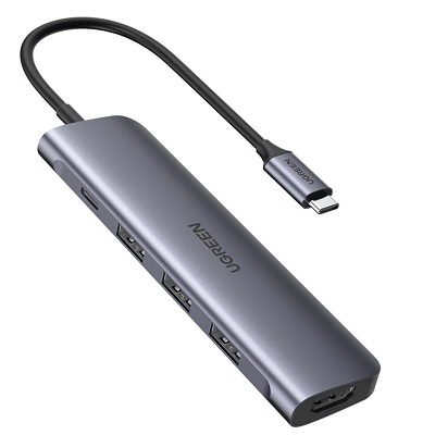 USB-C Хаб 5 в 1 Ugreen 50209 Type-C Multifunctional Adapter - фото 1 - id-p179801381