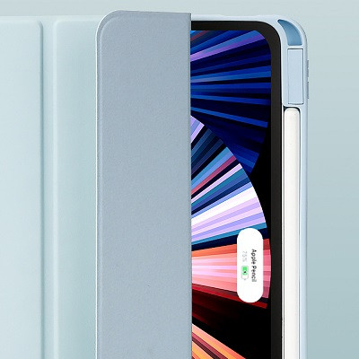Защитный чехол Acrylic TPU Case с креплением для стилуса светло-розовый для Apple iPad Pro 11 (2020) - фото 6 - id-p179801455