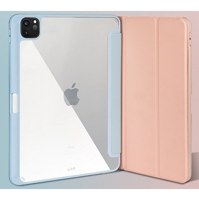 Защитный чехол Acrylic TPU Case с креплением для стилуса светло-розовый для Apple iPad Pro 11 (2020) - фото 7 - id-p179801455