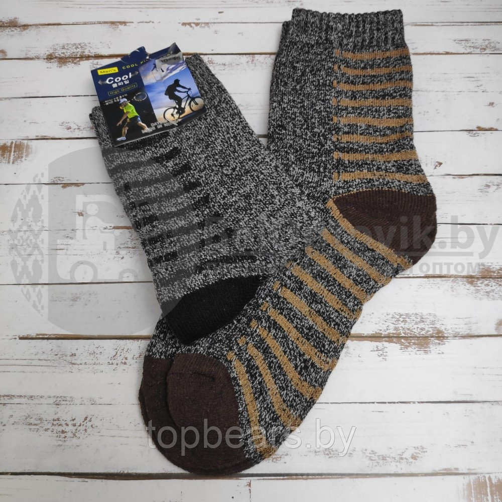 Термоноски Cool Pile Socks, размер 40-46 Alaska (синий узор) - фото 8 - id-p179795285