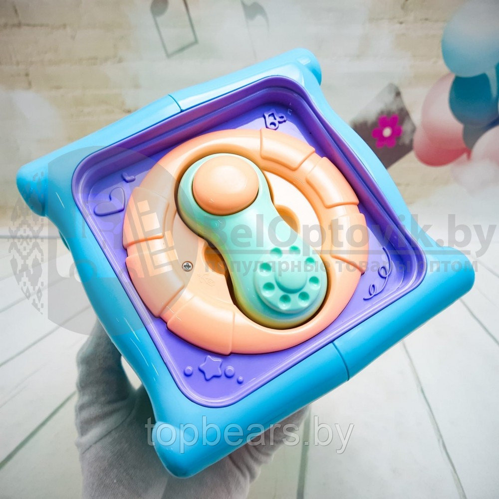 Игрушка интерактивная Развивающий куб 6 в 1 Mommy Love 6 в 1 (бизиборд музыкальный для самых маленьких, - фото 4 - id-p179794066