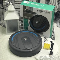 Ультратонкий  USB робот пылесос-полотер SWEEP Cleaner (сухая уборка, высота 5 см)  Черный, фото 1