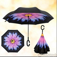 Зонт наоборот UnBrella (антизонт). Подбери свою расцветку настроения Фиолетовый цветок