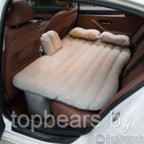Надувной матрас в машину на заднее сиденье Car Travel Bed 136х80х10 см/Матрас для автомобиля/Насос в комплекте
