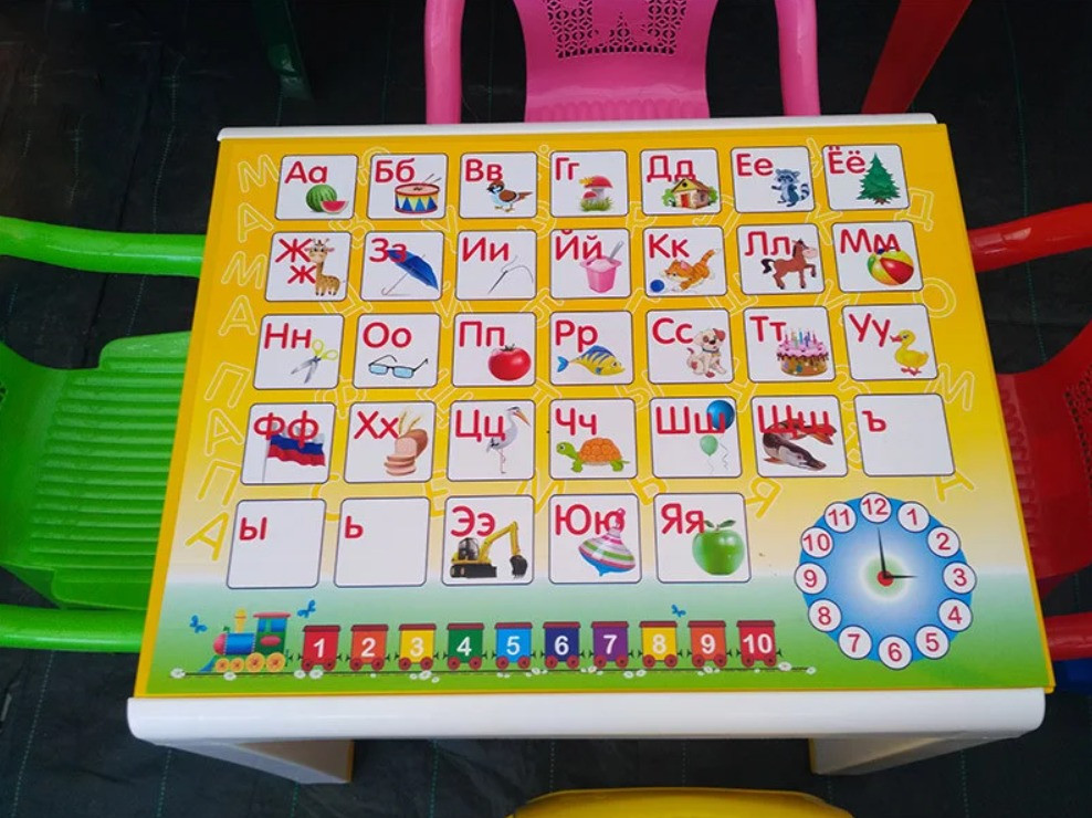 Стол детский пластиковый с аппликацией СтандартПластикГрупп 160-0057 (600х500х490) - фото 3 - id-p179810713