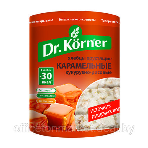 Хлебцы "Dr.Korner" со вкусом карамели, 90 г - фото 1 - id-p141655692