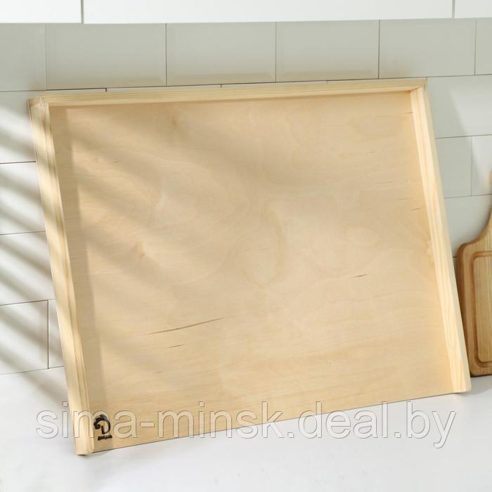 Доска для пельменей и пирогов с бортиком Доляна «Хозяюшка», 70×50×0,4 см - фото 3 - id-p179813111
