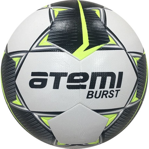 Мяч футбольный Atemi Burst р. 5 white/black/yellow