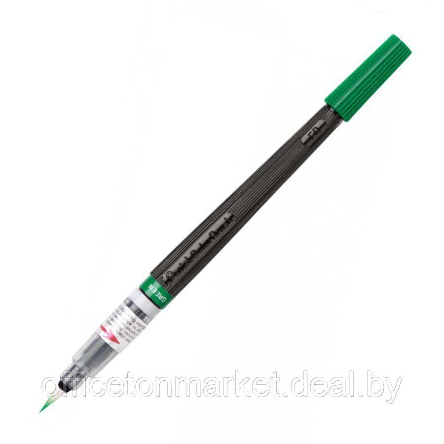 Кисть "Pentel Colour Brush", зеленый - фото 1 - id-p178284930