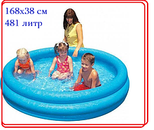 Детский надувной бассейн "Кристалл" Intex 58446NP 168х38 см, 481 литр н