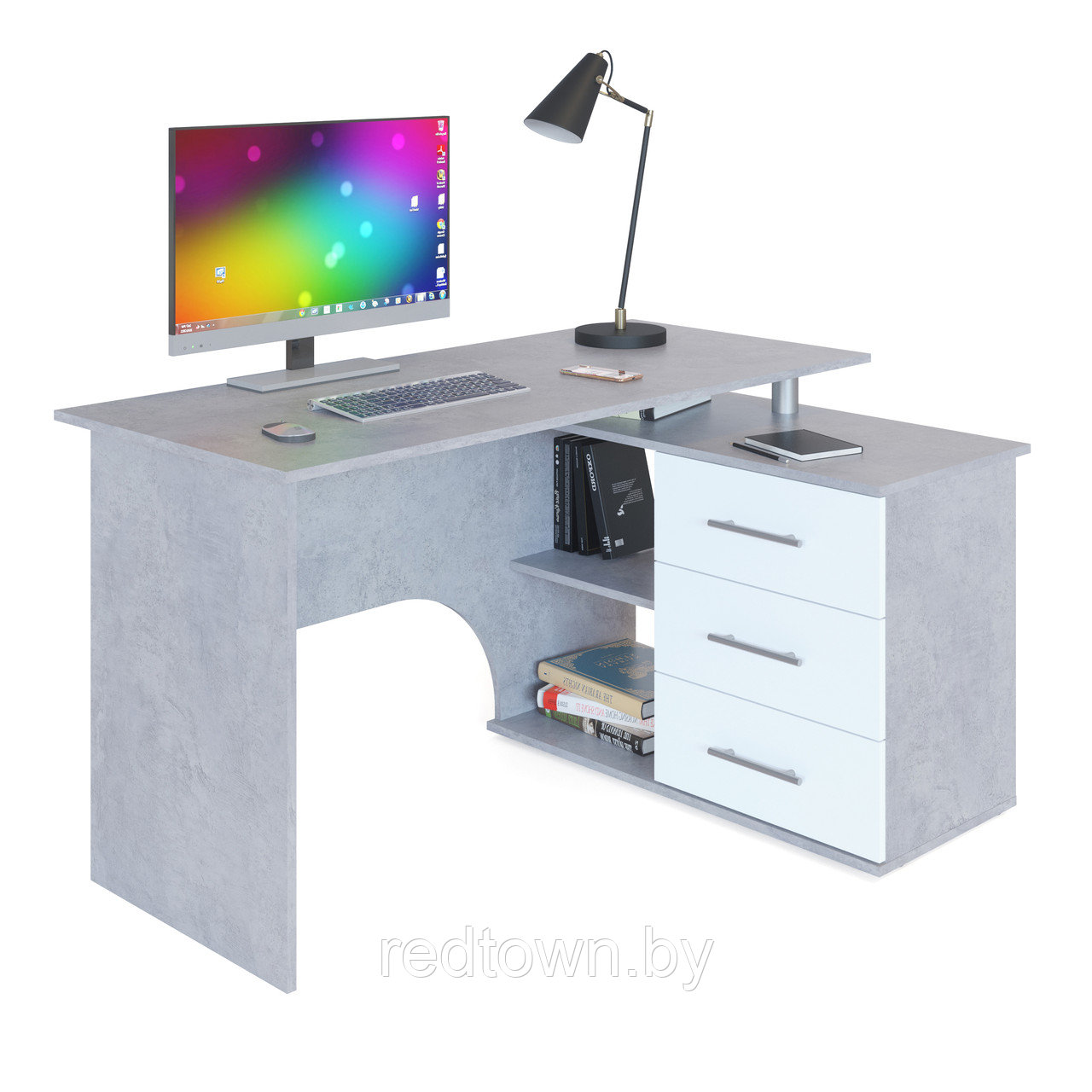 Стол письменный ЖК КСТ-09 (3 цвета), 135*90см - фото 6 - id-p179830101