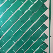 Лента декоративная для забора 50 м.п. (2.5 кв.м.) 50/55 мм зеленая / графит/коричневый, фото 3