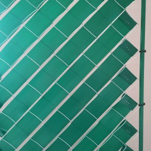 Лента декоративная для забора 50 м.п. (2.5 кв.м.) 50/55 мм зеленая / графит/коричневый, фото 2