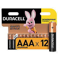 Батарейки КОМПЛЕКТ, DURACELL ААА (АА) - 12 шт