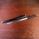 Сувенирное оружие Катана, чёрные ножны под змеиную кожу, 70см, фото 3