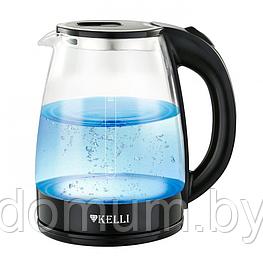 Электрический стеклянный чайник 1.8л Kelli KL-1368