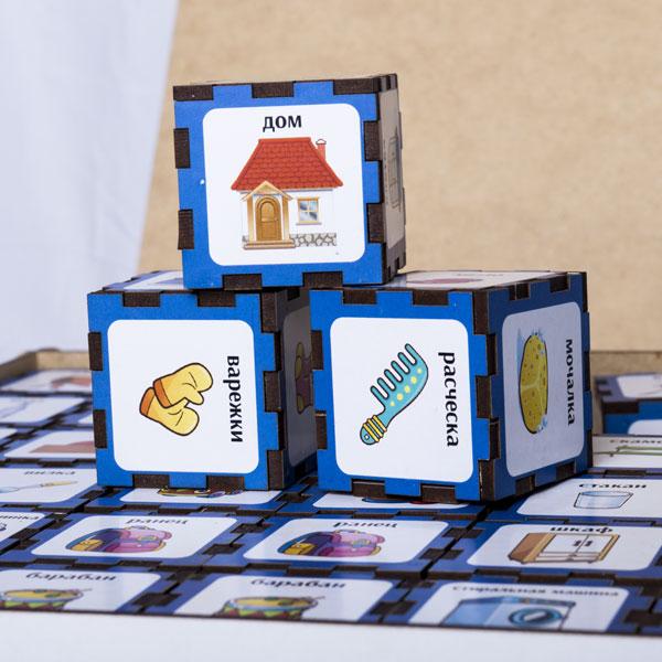 Кубики Деревянный город Конструктор фразовый с дополнительным набором - фото 1 - id-p179853525