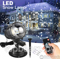 Лазерный проектор Падающий снег Snow Flower Lamp