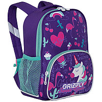 Рюкзак школьный "Grizzly" (RK-076-31), фиолетовый