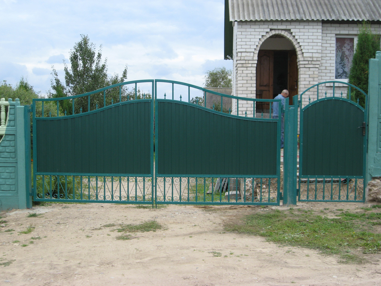 Кованые ворота для дачи №10 - фото 4 - id-p112745364