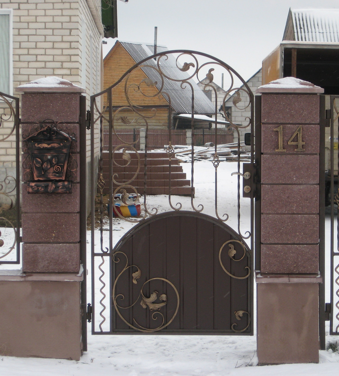 Кованые ворота с литерой №16 - фото 3 - id-p112745802
