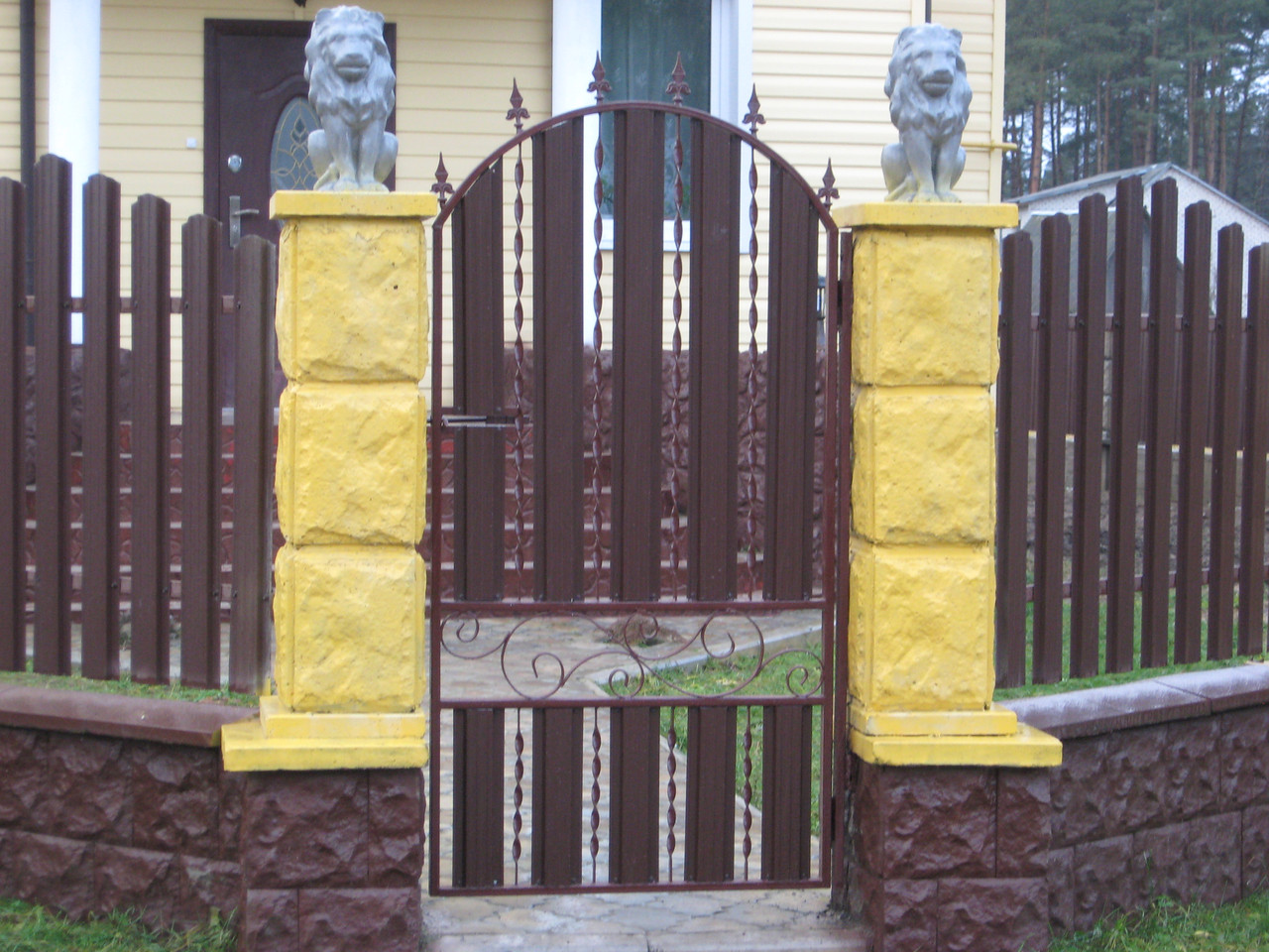 Кованые ворота для дачи №21 - фото 2 - id-p112745864