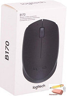 Мышь оптическая беспроводная Logitech Wireless Mouse B170 - BLACK, USB, 2.4 ГГц, черная