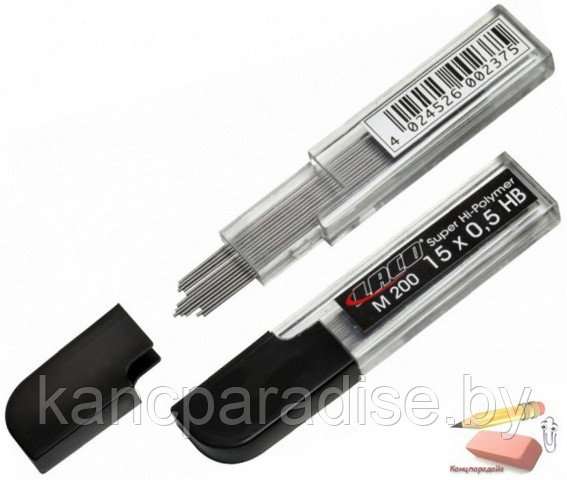 Грифель для механического карандаша Laco M200, B, 0,5 мм., 15 штук - фото 1 - id-p179876786