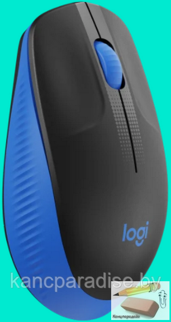 Мышь оптическая беспроводная Logitech Wireless Mouse M190 - BLUE, USB, синяя, арт.L910-005905 - фото 2 - id-p179876970