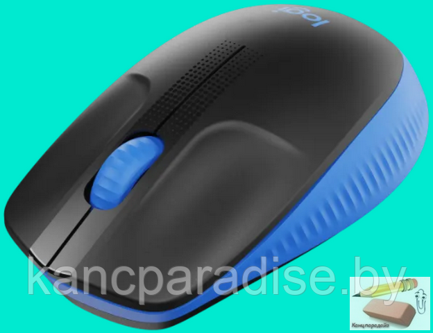Мышь оптическая беспроводная Logitech Wireless Mouse M190 - BLUE, USB, синяя, арт.L910-005905 - фото 3 - id-p179876970