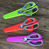 Ножницы кухонные для разделки рыбы и курицы Scissors WS-812 из нержавеющей стали с магнитным держателем 10 в 1, фото 10