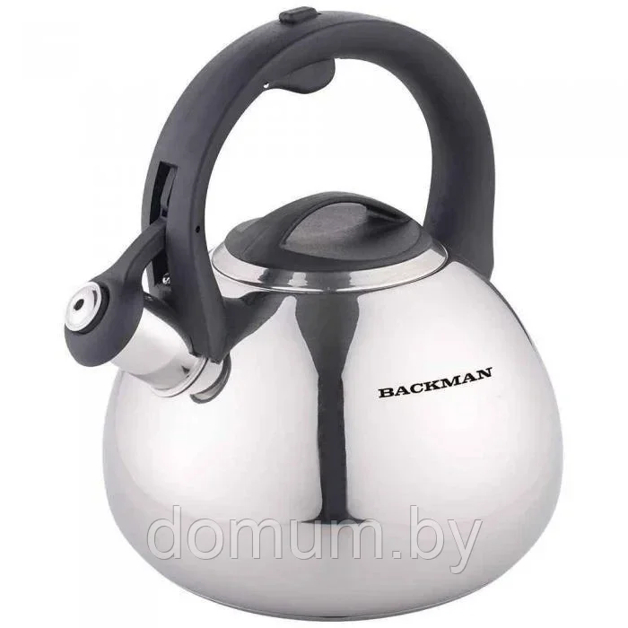 Чайник металлический со свистком BACKMAN BM-0705 3л индукционный - фото 1 - id-p179877048
