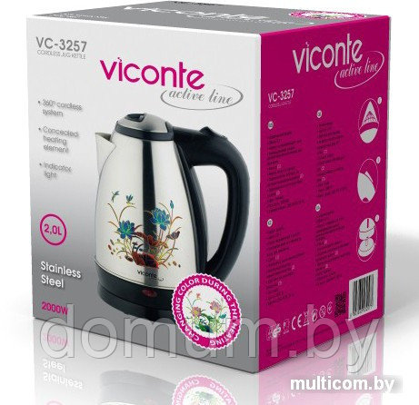 Чайник электрический 2л Viconte VC-3257 - фото 2 - id-p179877532
