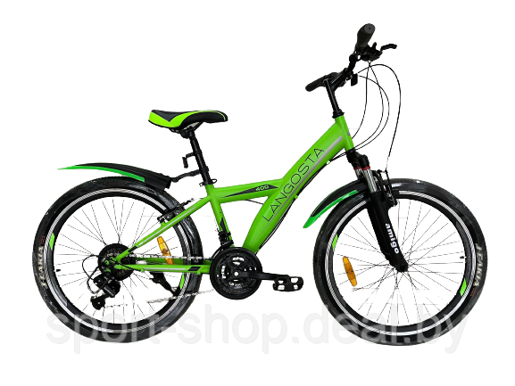 Велосипед горный Amigo Langosta 24" Зелёный, велосипед, велосипед горный, горник, велосипед 24 - фото 1 - id-p157465909