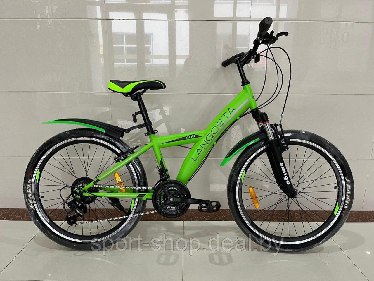 Велосипед горный Amigo Langosta 24" Зелёный, велосипед, велосипед горный, горник, велосипед 24 - фото 2 - id-p157465909