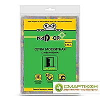 Сетка москитная Nadzor с крепежом 095 х 2 м с магнитами в пакете Узор бабочки.