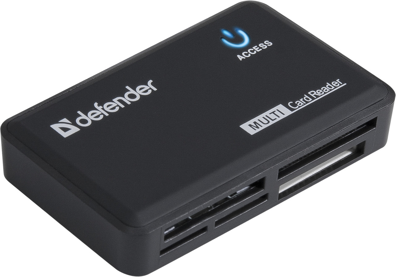 Универсальный картридер Defender OPTIMUS USB 2.0, 5 слотов - фото 1 - id-p22664624