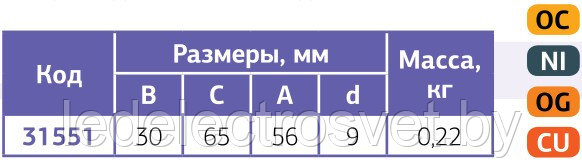 Держатель для полосы толщиной до 8мм с фиксирующим болтом - фото 2 - id-p179913883