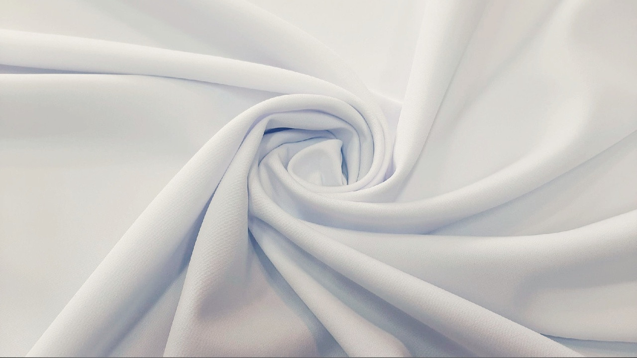 Ткань костюмно-плательная барби цвет белый