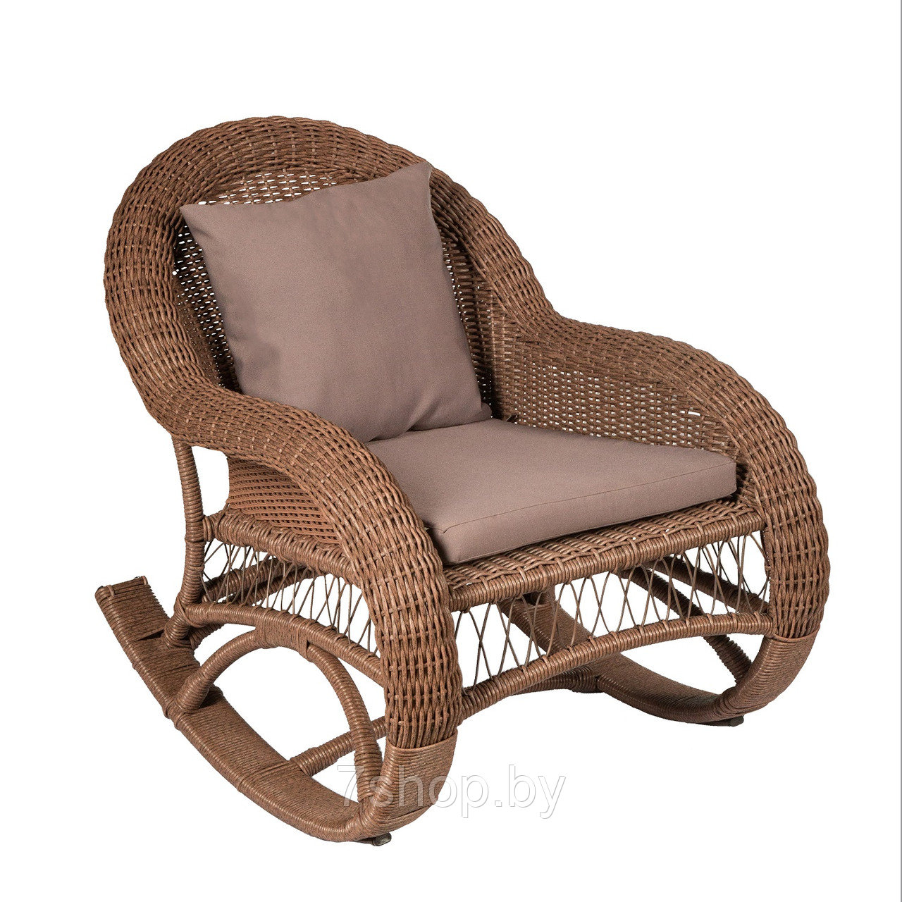 Кресло-качалка садовая CHELSEA, шоколад - фото 1 - id-p179914037
