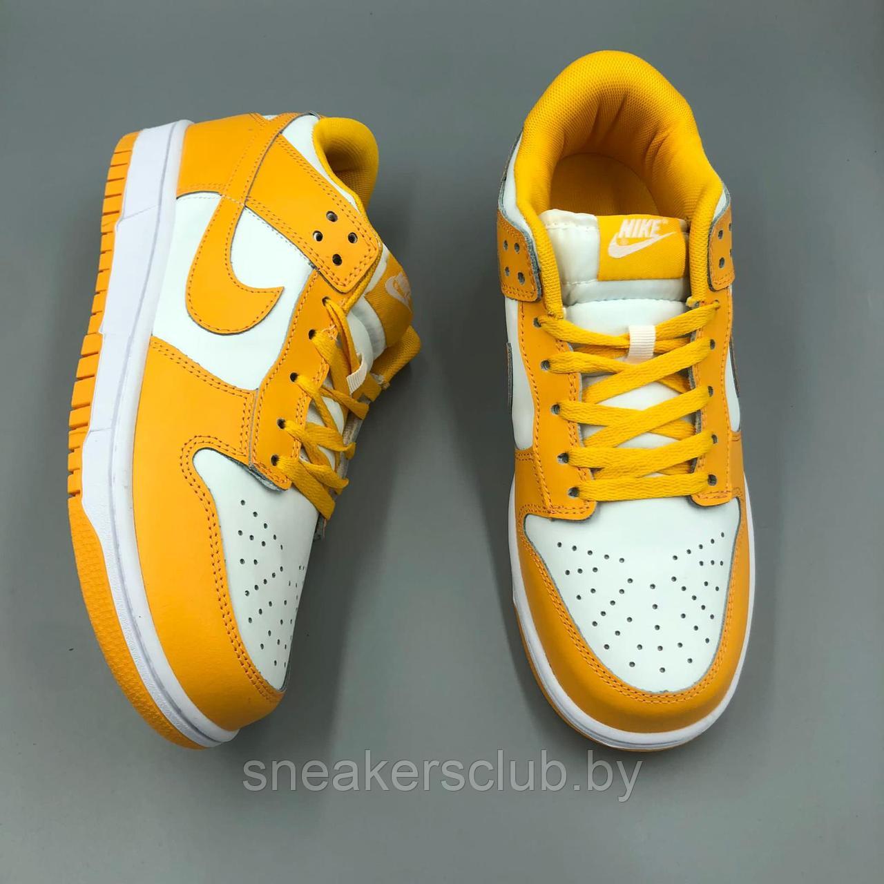 Кроссовки мужские Nike SB бело-желтые - фото 5 - id-p179917894