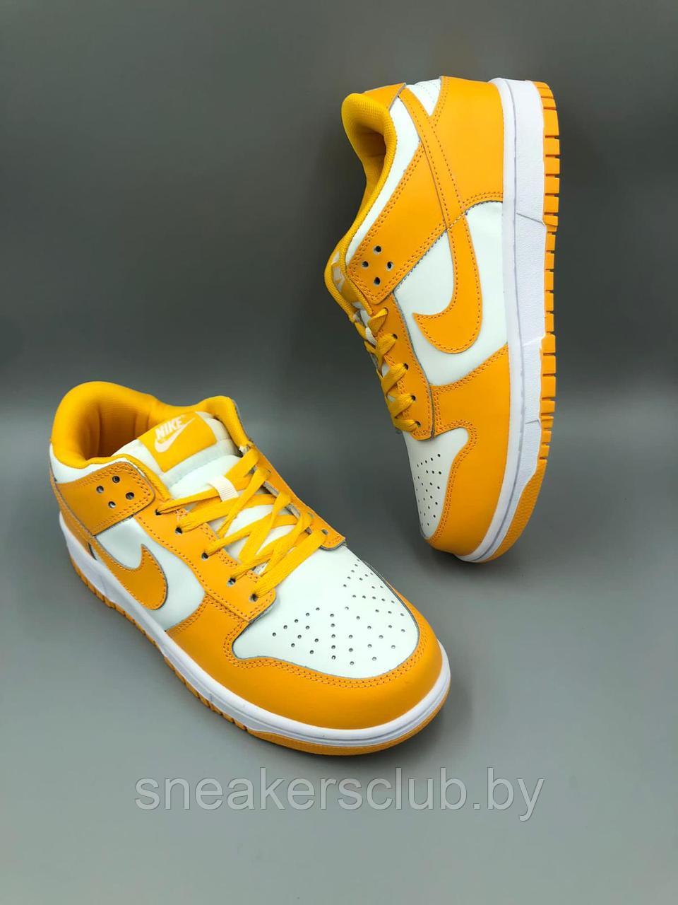 Кроссовки мужские Nike SB бело-желтые 44 - фото 2 - id-p179917905