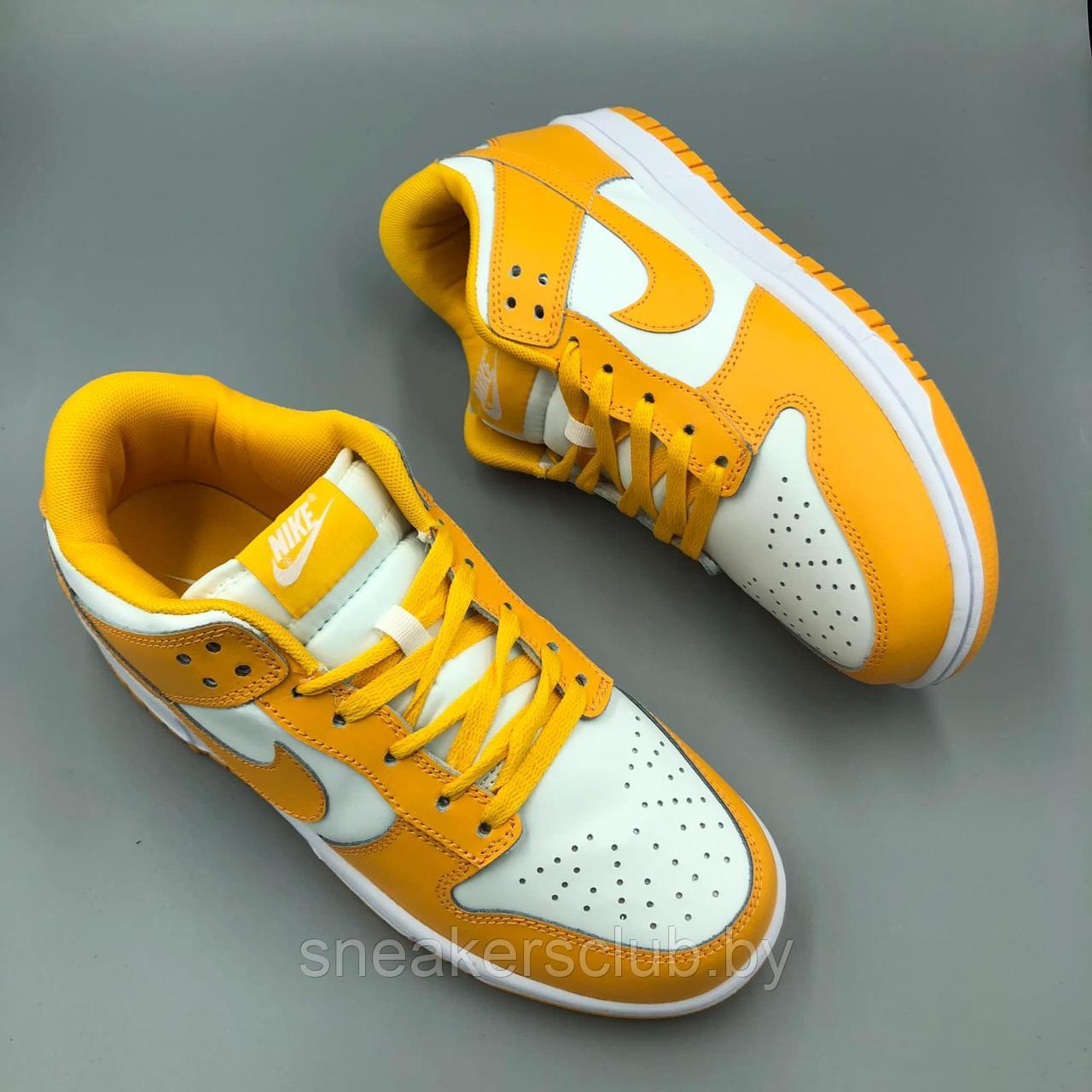 Кроссовки мужские Nike SB бело-желтые - фото 3 - id-p179917894